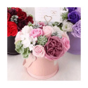 FLOWER BOX BUKIET ZAPACHOWYCH KWIATÓW MYDLANYCH W PUDEŁKU