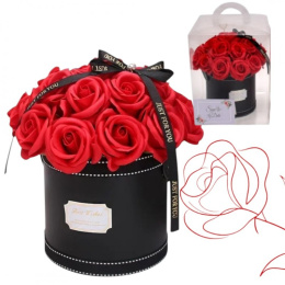 FLOWER BOX BUKIET ZAPACHOWYCH KWIATÓW MYDLANYCH W PUDEŁKU