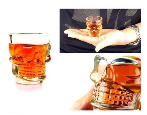 KIELONY CZASZKI 4szt. KIELISZKI PREZENT DLA MĘŻCZYZNY CHŁOPAKA DZIADKA GADGET