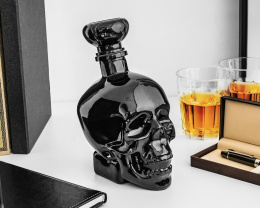 Karafka CZARNA CZACHA 750 ml NA WHISKY PREZENT DLA MĘŻCZYZNY