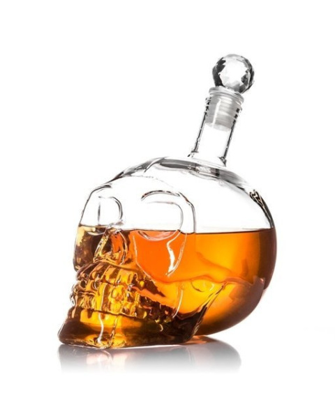 Karafka KRYSZTAŁOWA CZASZKA 650ml NA WHISKY PREZENT DLA NIEGO Karafka KRYSZTAŁOWA CZASZKA 650ml NA WHISKY PREZENT DLA NIEGO