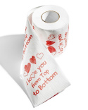Papier toaletowy I LOVE YOU XL ŚMIESZNY GADŻET DLA ZAKOCHANYCH