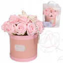 FLOWER BOX BUKIET ZAPACHOWYCH KWIATÓW MYDLANYCH W PUDEŁKU