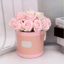 FLOWER BOX BUKIET ZAPACHOWYCH KWIATÓW MYDLANYCH W PUDEŁKU