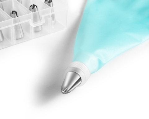 RĘKAW CUKIERNICZY Zestaw do dekoracji ciasta 36 el. + Pudełko NA PREZENT GADGET