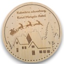 BAZA KALENDARZ ADWENTOWY DLA DZIECI PERSONALIZOWANY IMIONA DREWNIANY