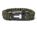 Bransoletka paracord 3w1 ARMY GREEN PREZENT DLA NIEGO MĘŻCZYZNY Walentynki