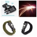 Bransoletka paracord 3w1 ARMY GREEN PREZENT DLA NIEGO MĘŻCZYZNY Walentynki