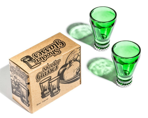 Butelkowe Szoty 2szt KIELISZKI PREZENT DLA NIEGO MĘŻCZYZNY NA URODZINY 18-99 GADGET