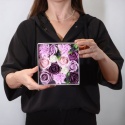 FLOWER BOX BUKIET ZAPACHOWYCH KWIATÓW MYDLANYCH W PUDEŁKU PREZENT DZIEŃ NAUCZYCIELA URODZINY