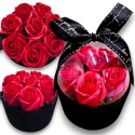 FLOWERBOX RÓŻE MYDLANE BUKIET FLOWER BOX PREZENT URODZINY IMIENINY ŚWIĘTA 200006