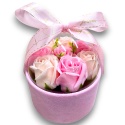 FLOWERBOX RÓŻE MYDLANE BUKIET FLOWER BOX PREZENT URODZINY IMIENINY ŚWIĘTA