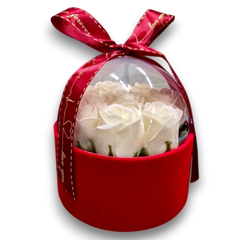 FLOWERBOX RÓŻE MYDLANE BUKIET FLOWER BOX PREZENT URODZINY IMIENINY ŚWIĘTA
