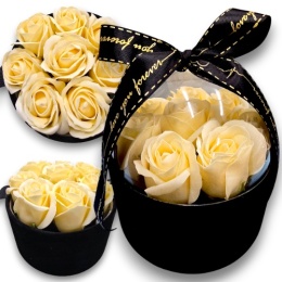 FLOWERBOX RÓŻE MYDLANE BUKIET FLOWER BOX PREZENT URODZINY IMIENINY ŚWIĘTA