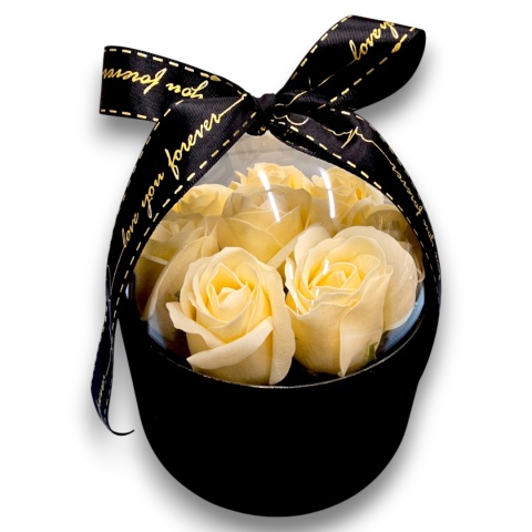 FLOWERBOX RÓŻE MYDLANE BUKIET FLOWER BOX PREZENT URODZINY IMIENINY ŚWIĘTA