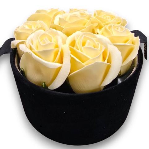 FLOWERBOX RÓŻE MYDLANE BUKIET FLOWER BOX PREZENT URODZINY IMIENINY ŚWIĘTA