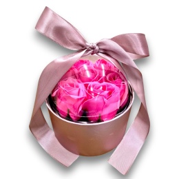 FLOWERBOX RÓŻE MYDLANE BUKIET FLOWER BOX PREZENT URODZINY IMIENINY ŚWIĘTA