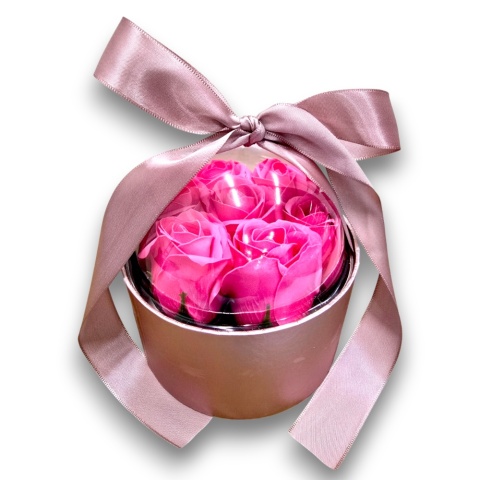 FLOWERBOX RÓŻE MYDLANE BUKIET FLOWER BOX PREZENT URODZINY IMIENINY ŚWIĘTA