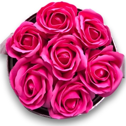 FLOWERBOX RÓŻE MYDLANE BUKIET FLOWER BOX PREZENT URODZINY IMIENINY ŚWIĘTA