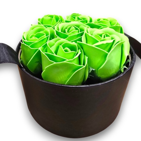 FLOWERBOX RÓŻE MYDLANE BUKIET FLOWER BOX PREZENT URODZINY IMIENINY ŚWIĘTA