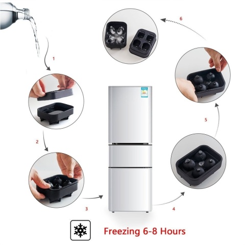 Foremka na Lód i Czekoladę CZACHY 4 szt. NA PREZENT NA IMPREZĘ