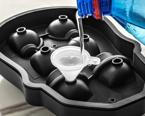 Foremka na lód i czekoladę CZACHY 6szt. z lejkiem PREZENT DLA MĘŻCZYZNY NA IMPREZĘ