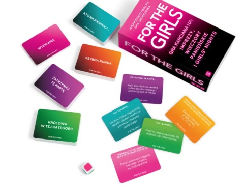 Gra karciana FOR THE GIRLS dla dorosłych NA IMPREZY WIECZORY PANIEŃSKIE