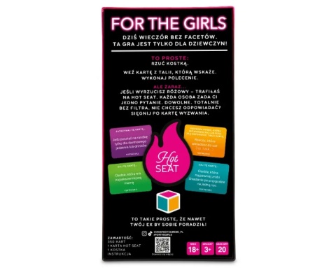 Gra karciana FOR THE GIRLS dla dorosłych NA IMPREZY WIECZORY PANIEŃSKIE