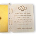 KARTKA NA CHRZEST ŚWIĘTY PAMIĄTKA CHRZTU ŚWIĘTEGO KOPERTA DREWNIANA PERSONALIZOWANA