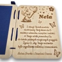 KARTKA NA URODZINY KARTKA DLA DZIECI DREWNIANA URODZIOWA PERSONALIZOWANA + KOPERTA