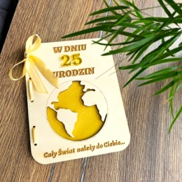 KARTKA PREZENT NA URODZINY KOPERTA NA PIENIĄDZE VOUCHER BON 18 20 25 30 35 40 45 50 55 60 70 80