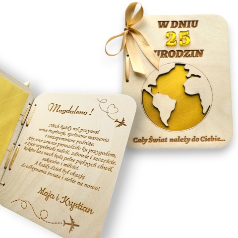 KARTKA PREZENT NA URODZINY KOPERTA NA PIENIĄDZE VOUCHER BON 18 20 25 30 35 40 45 50 55 60 70 80