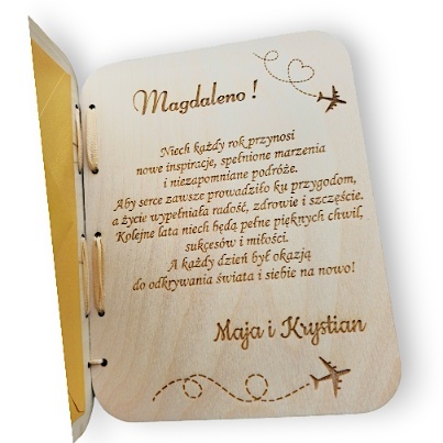 KARTKA PREZENT NA URODZINY KOPERTA NA PIENIĄDZE VOUCHER BON 18 20 25 30 35 40 45 50 55 60 70 80