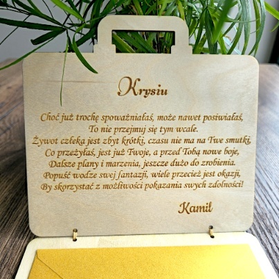 KARTKA PREZENT NA URODZINY KOPERTA NA PIENIĄDZE VOUCHER BON 18 20 25 30 35 40 45 50 55 60 70 80