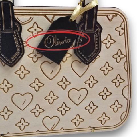 KARTKA TOREBKA NA URODZINY 18 20 30 40 50 60 70 LAT + KOPERTA PERSONALIZOWANA DREWNO