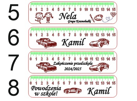 LINIJKA NA ZAKOŃCZENIE ROKU SZKOLNEGO PRZEDSZKOLE DREWNIANA Z IMIENIEM 1szt. LINIJKA NA ZAKOŃCZENIE ROKU SZKOLNEGO PRZEDSZKOLE DREWNIANA Z IMIENIEM 1szt.