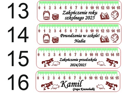 LINIJKA NA ZAKOŃCZENIE ROKU SZKOLNEGO PRZEDSZKOLE DREWNIANA Z IMIENIEM 1szt. LINIJKA NA ZAKOŃCZENIE ROKU SZKOLNEGO PRZEDSZKOLE DREWNIANA Z IMIENIEM 1szt.