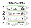 LINIJKA NA ZAKOŃCZENIE ROKU SZKOLNEGO PRZEDSZKOLE DREWNIANA Z IMIENIEM 1szt.