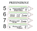LINIJKA NA ZAKOŃCZENIE ROKU SZKOLNEGO PRZEDSZKOLE DREWNIANA Z IMIENIEM 1szt.