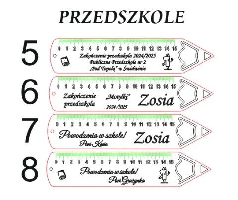 LINIJKA NA ZAKOŃCZENIE ROKU SZKOLNEGO PRZEDSZKOLE DREWNIANA Z IMIENIEM 1szt. LINIJKA NA ZAKOŃCZENIE ROKU SZKOLNEGO PRZEDSZKOLE DREWNIANA Z IMIENIEM 1szt.