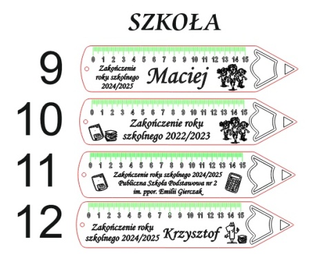 LINIJKA NA ZAKOŃCZENIE ROKU SZKOLNEGO PRZEDSZKOLE DREWNIANA Z IMIENIEM 1szt. LINIJKA NA ZAKOŃCZENIE ROKU SZKOLNEGO PRZEDSZKOLE DREWNIANA Z IMIENIEM 1szt.