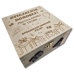 NIEZBĘDNIK SKRZYNKA PREZENT NA 18 URODZINY