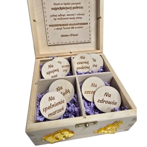 NIEZBĘDNIK SKRZYNKA PREZENT NA 18 URODZINY