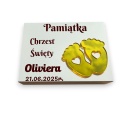 PAMIĄTKA CHRZTU ŚWIĘTEGO PUDEŁKO NA PIENIĄDZE + MAGNES GRAWER