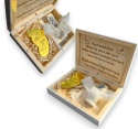 PAMIĄTKA CHRZTU ŚWIĘTEGO PUDEŁKO NA PIENIĄDZE + MAGNES GRAWER