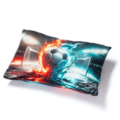 PIŁKARSKI ZESTAW kocyk i poduszka PREZENT DLA KIBICA FANA PIŁIKI NOŻNEJ URODZINY