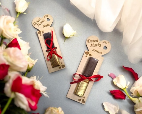SERCE na CZEKOLADKĘ MERCI Prezent na DZIEŃ MATKI dla Przedszkoli Szkół