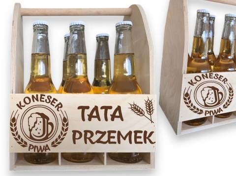 Nosidło na piwo Skrzynka PREZENT DZIEŃ OJCA DLA TATY URODZINY IMIENINY na grilla Nosidło na piwo Skrzynka PREZENT DZIEŃ OJCA DLA TATY URODZINY IMIENINY na grilla