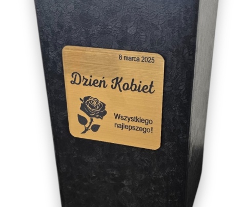 WIECZNA RÓŻA W SZKLE LED ŚWIECĄCA PREZENT Z GRAWEREM DZIEŃ KOBIET MAMY ŻONY