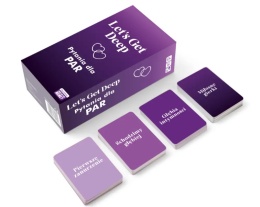 Gra karciana dla par LET`S GET DEEP Pytania Karty z zadaniami